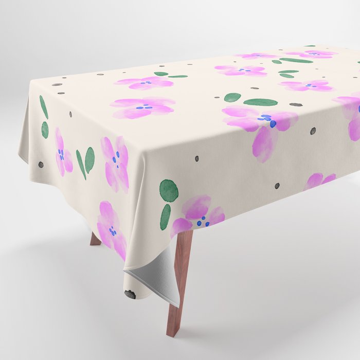 Vintage Floral Ditsy Pattern Tablecloth
