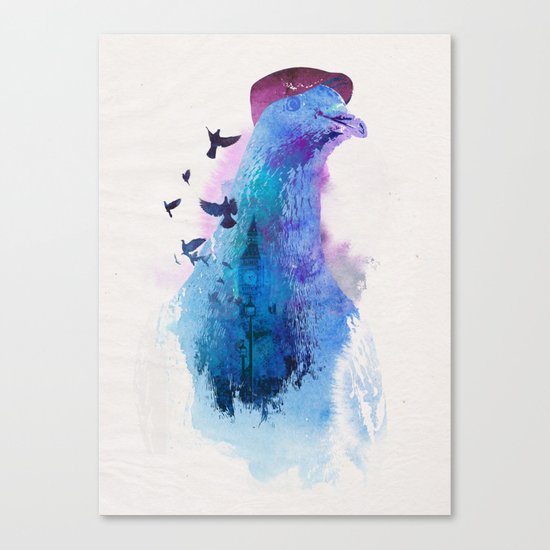 Everybody flies to London Canvas Print