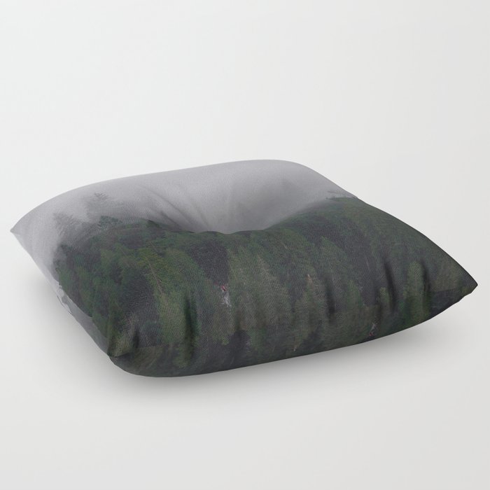 Foggy Forest Floor Pillow