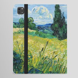 Vincent van Gogh - Green Wheat Field with Cypress iPad Folio Case