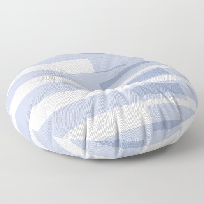 Big Stripes in Light Blue Floor Pillow