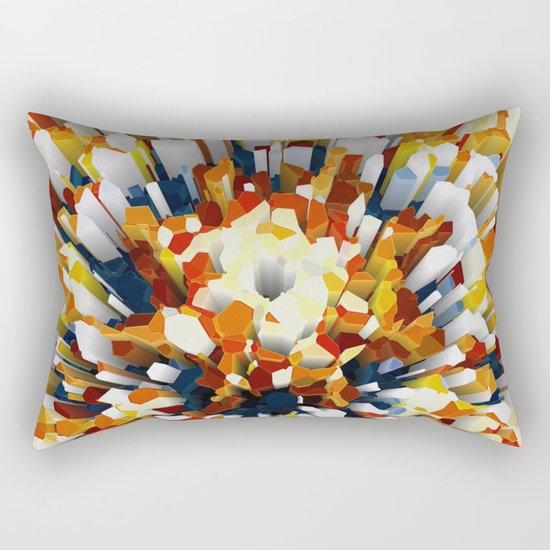 Colorful 3D Extrusion Rectangular Pillow