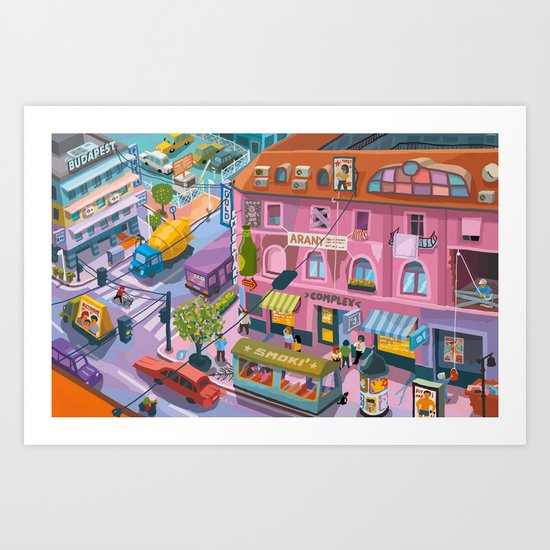 My little Budapest Art Print