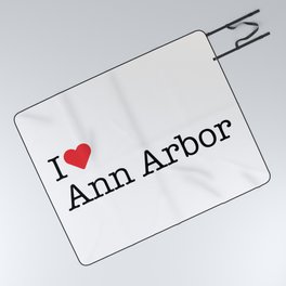 I Heart Ann Arbor, MI Picnic Blanket