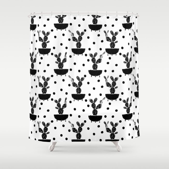 Cactus Linocut Houseplant Cute Black And White Must Have Trendy