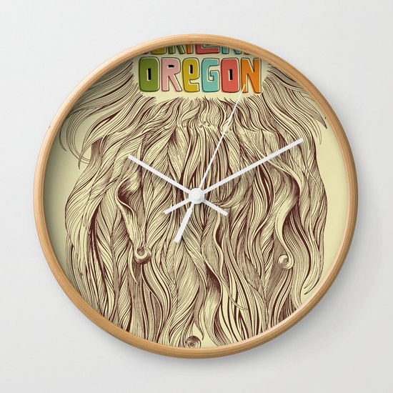 Portland = Beards Wall Clock