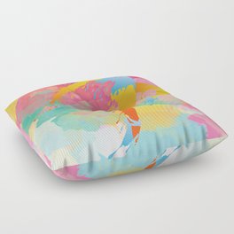Free Fall From Sky Floor Pillow
