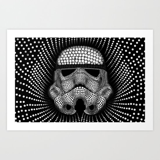 Trooper Star Circle Wars Art Print