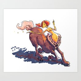 Centaur Woman Art Print
