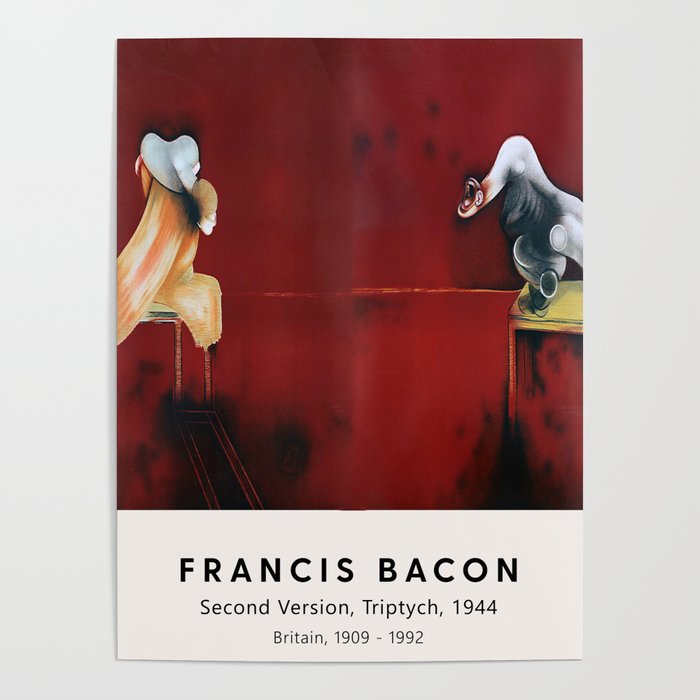 Francis - Second Triptych, 1944 - Vintage Exhibition Poster, Gallery Print, Museum Print Poster by ArtAndCulture | Society6