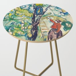 Edvard Munch - Woman Picking Fruit (Kvinner høster frukt) Side Table