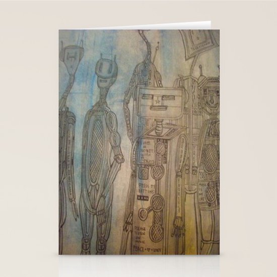 robot Stationery Cards