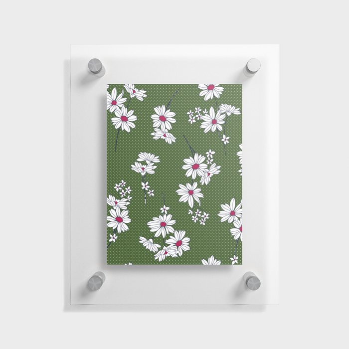 summer Floral seamless pattern Floating Acrylic Print