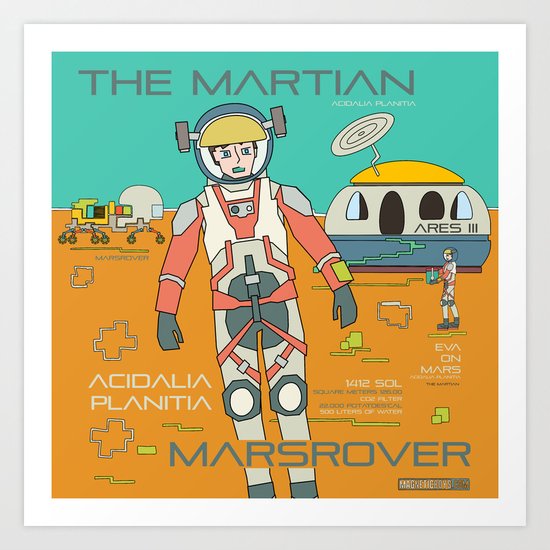 The Martian Art Print