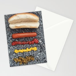 Deconstructed Hot Dog Stationery Cards