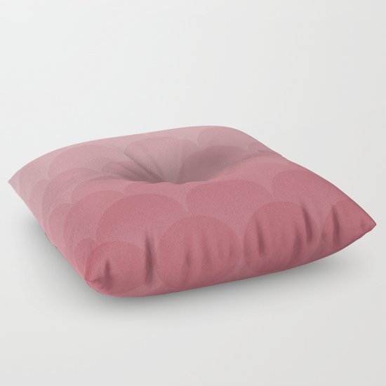 Pink Magic Mermaid Scales Pattern Floor Pillow by Alisa Galitsyna Society6