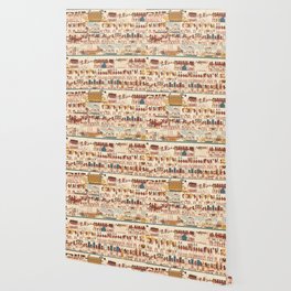Hieroglyphics Egyptian Pattern Wallpaper