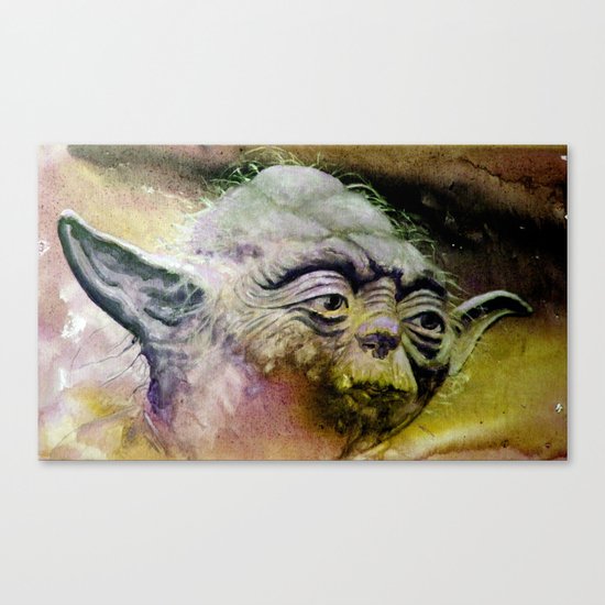 YODA - portrait Canvas Print