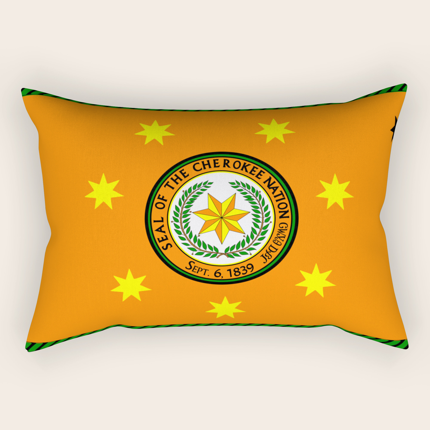 Flag of the Cherokee Nation Rectangular Pillow by Flags of the World |  Society6