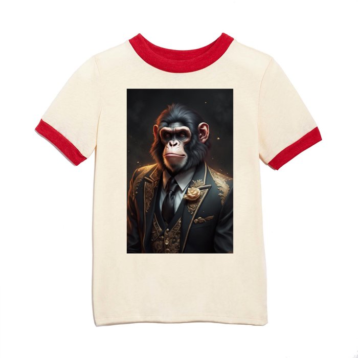 Anthropomorphic Ape wearing a fancy suit No.1 Kids T Shirt