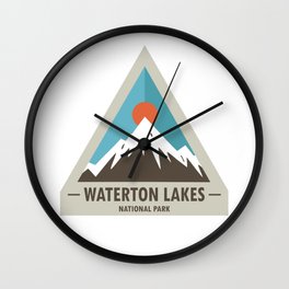 Waterton Lakes National Park Wall Clock