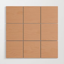 Pale Pink Solid Color Hue Shade - Patternless Wood Wall Art
