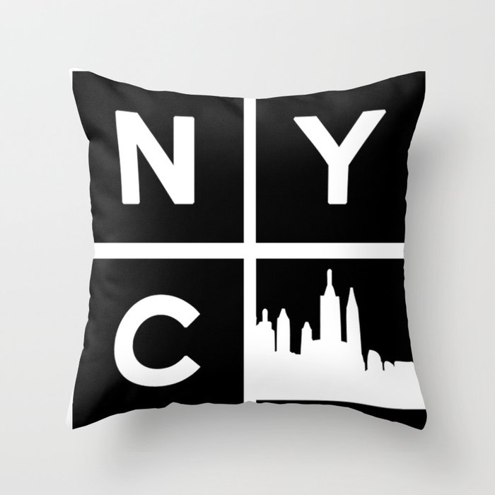 New York City Style Throw Pillow
