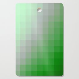 geometric pixel square pattern abstract background in green Cutting Board