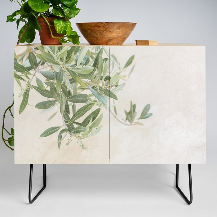 Olive Tree Leaves in France Photo |  Soft Pastel Color Botanical Art Print | Mediterranean Europe Travel Photography Credenza