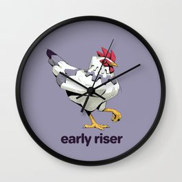 Rooster - Early Riser Wall Clock