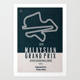 2013 Malaysian Grand Prix Art Print