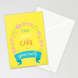 Take Good Care Stationery Card