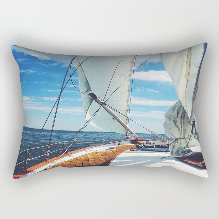 Sweet Sailing - Sailboat on the Chesapeake Bay in Annapolis, Maryland Rectangular Pillow