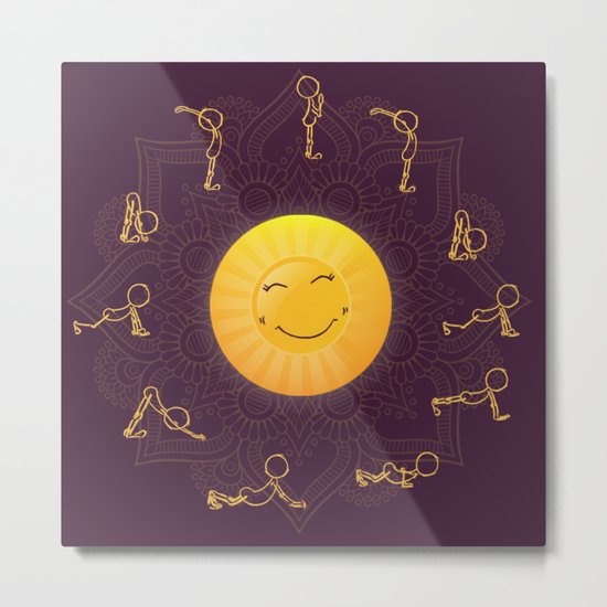 Sun Salutation Metal Print