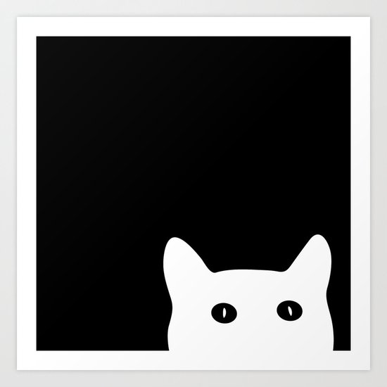 Sneaky Cat Art Print