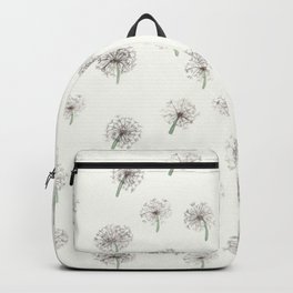 Summer meadow watercolor pattern Dandelion Backpack