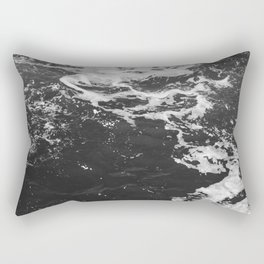 Ocean Waves | Black and White Photography | Pacific Northwest Rectangular Pillow