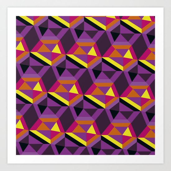 Chasing purple Art Print