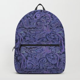 purple paisley Backpack