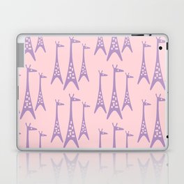 Lavender and Pink Giraffe Laptop Skin
