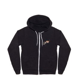 Mom and Baby Dolphin  Zip Hoodie
