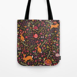 Tortoise and the Hare in Red Tote Bag