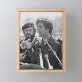 John Kerry Speaking For The Vietnam Veterans Against the War - 1971 Framed Mini Art Print