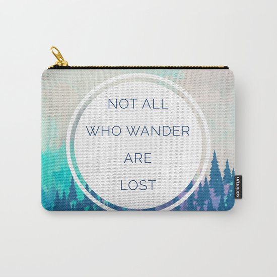 All Who Wander Travel Quote Carry-All Pouch