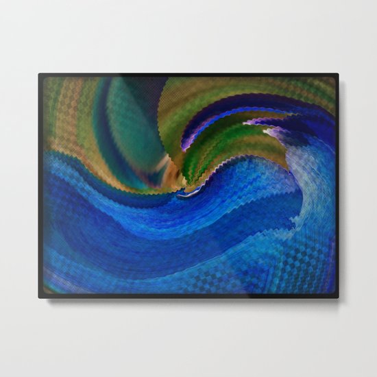 Wild Alaskan Sea Abstract Metal Print