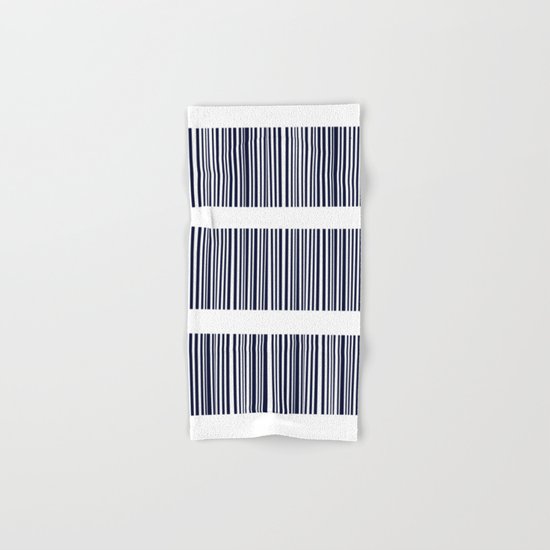 Blue- White- Stripe - Stripes - Marine - Maritime - Navy - Sea - Beach - Summer - Sailor 6 Hand & Bath Towel