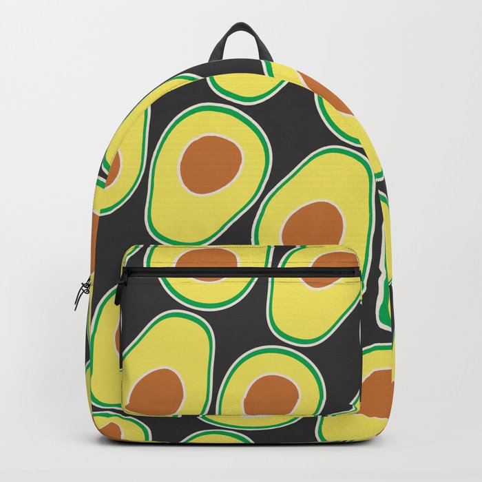 Avocado Pattern (Black) Backpack