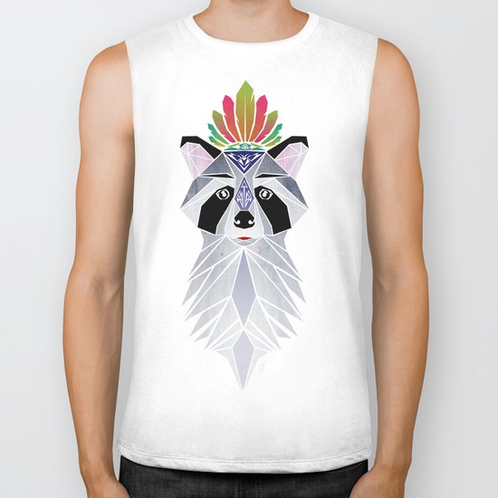 raccoon spirit Biker Tank