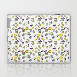 Silly Flowers & Suns Laptop Skin