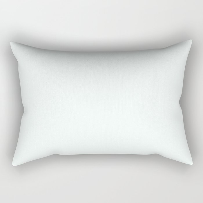 Mint Puff White Rectangular Pillow
